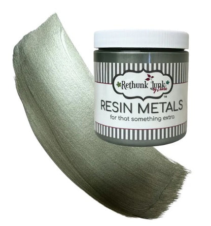 Rethunk Junk Resin Paint in Metallic Shimmering Sage