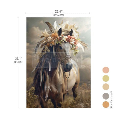 Decoupage Fiber Paper - Noble Steed
