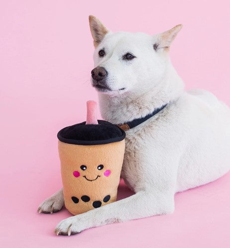 NomNomz Dog Toy - Boba Milk Tea