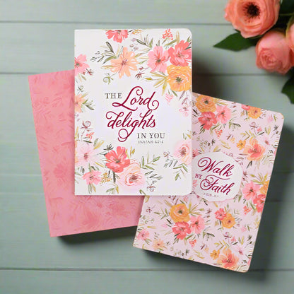 Christian Art Gifts Faith Notebook Set - 3 Pieces