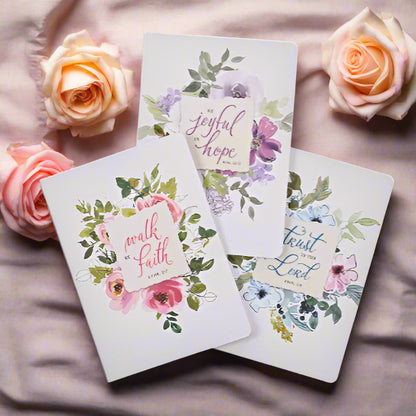 Christian Art Gifts Faith Notebook Set - 3 Pieces