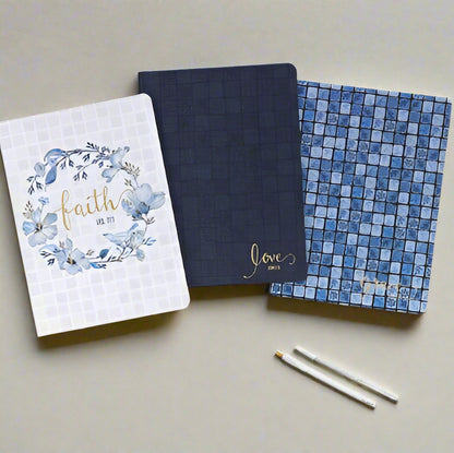 Christian Art Gifts Faith Notebook Set - 3 Pieces