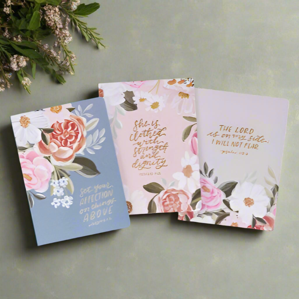 Christian Art Gifts Faith Notebook Set - 3 Pieces