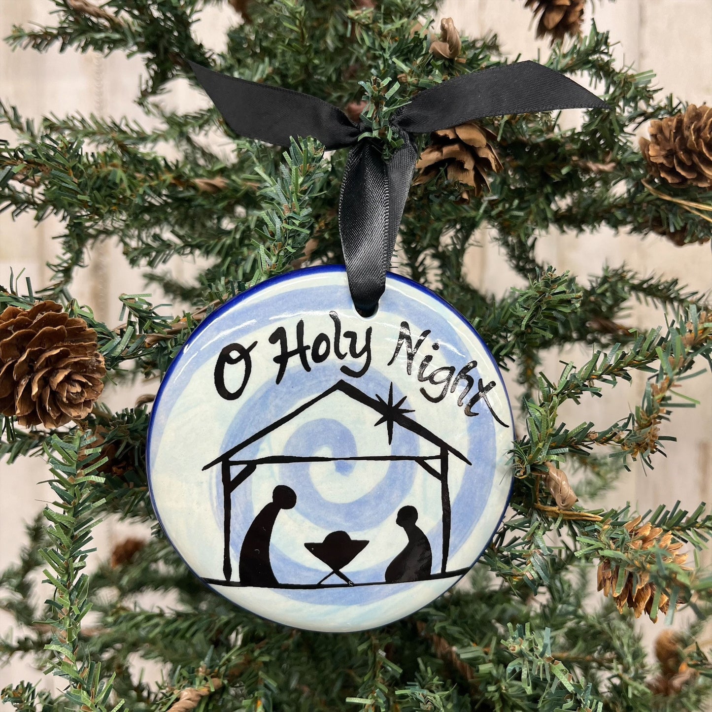 Hand-Painted Ceramic Ornament - Faith Collection