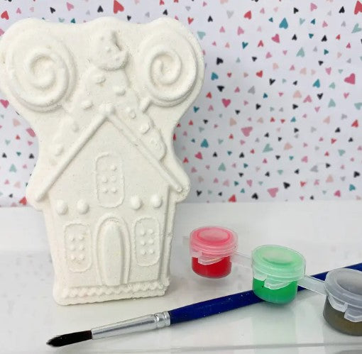 Paint Your Own Bath Bomb Gingerbread Man Kit – Forever Summer