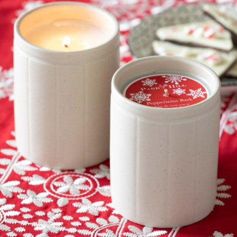 Park Hill Peppermint Bark Natural Crock Candle