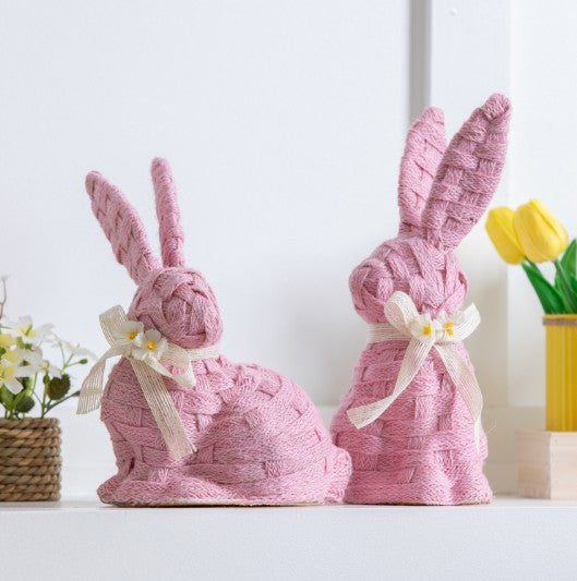 Pink Bunny Table Decor