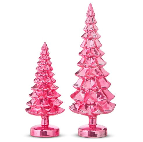 Pink Glass Trees - LOCAL PICK UP ONLY