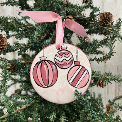 Hand-Painted Ceramic Ornament - Vintage Christmas Collection