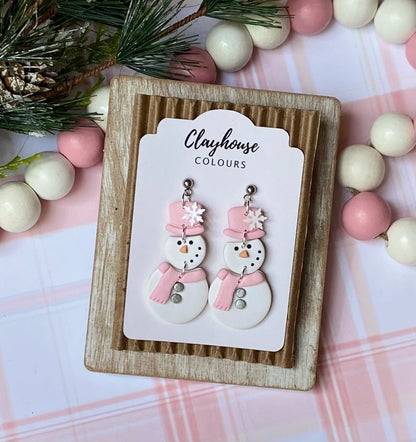 Christmas Handmade Clay Earrings