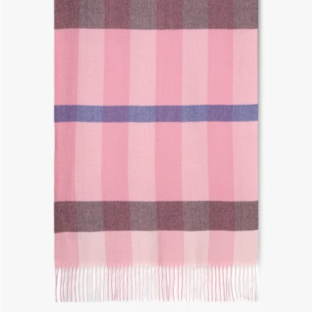 Plaidberry Long Scarf - Dusty Rose