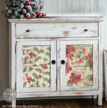 Decoupage Fiber Pack - Poinsettia Splendor