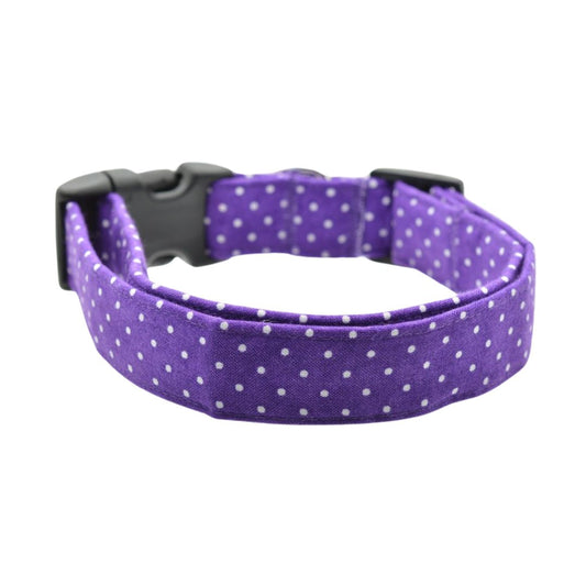 Purple Pin Dot Collar