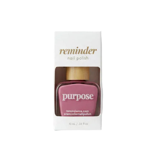 Reminder Nail Polish in Purpose Honeysuckle Pink on a white background