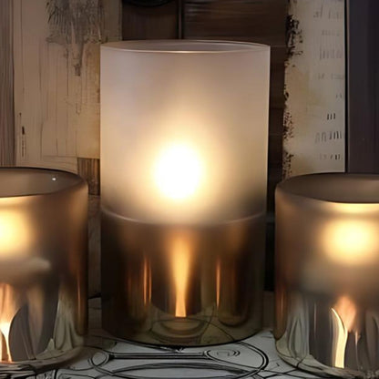 Metallic Frosted Radiance LED Poured Candle