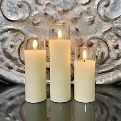 Radiance Trio LED Candles in Simply Ivory