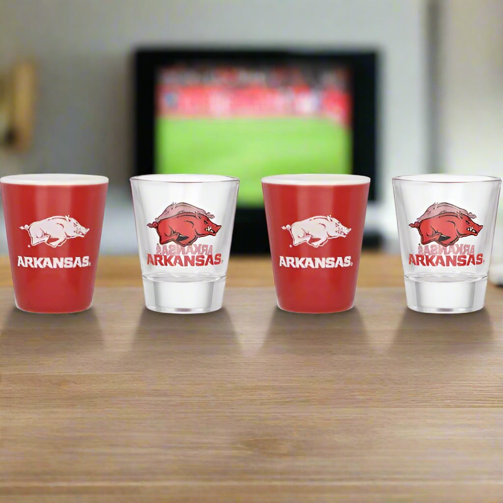 University of Arkansas Shot Glasses