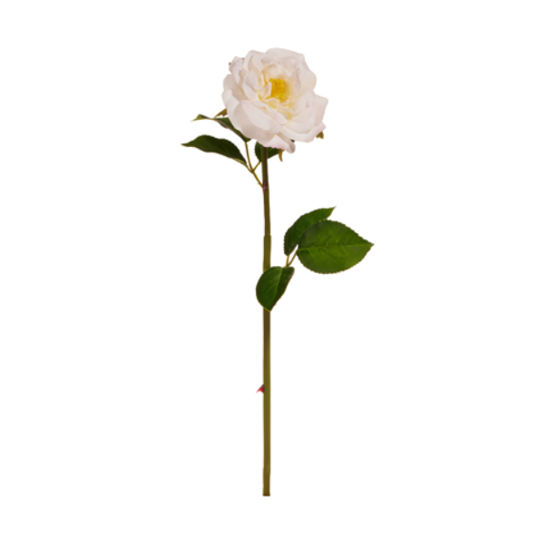 Real Touch White Rose Stem