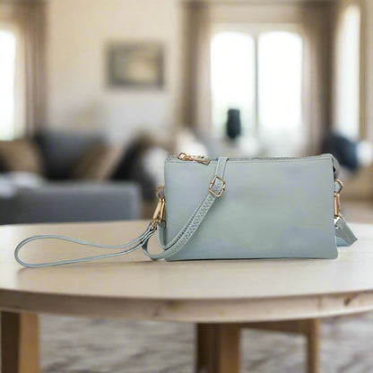 Jen & Co Riley Crossbody Wristlet - Solid Colors & Metallics