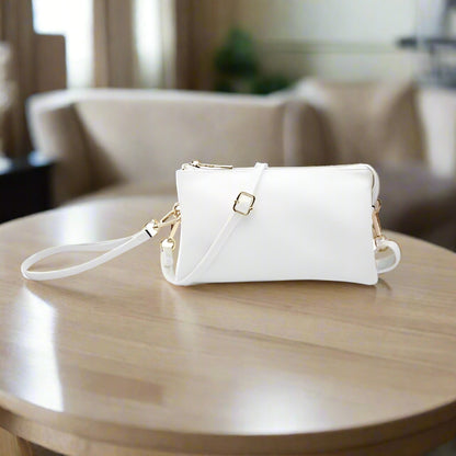 Jen & Co Riley Crossbody Wristlet - Solid Colors & Metallics