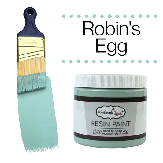 Rethunk Junk Resin Paint in Robin's Egg
