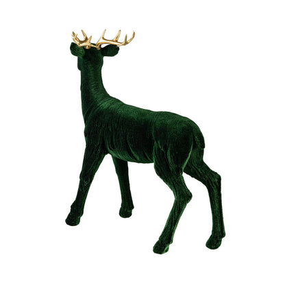 Shades of Green Flocked Deer