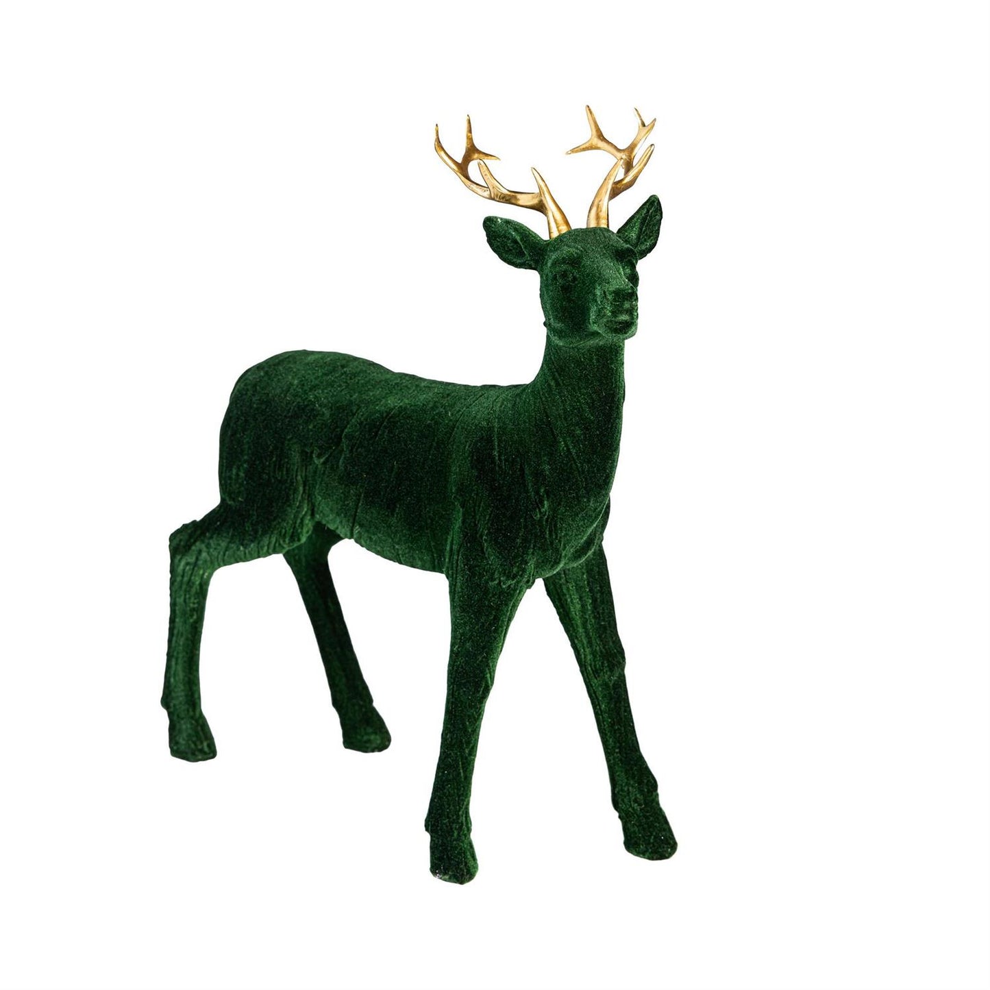 Shades of Green Flocked Deer