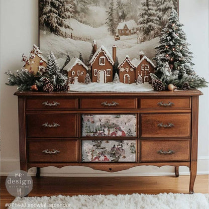Decoupage Fiber Pack - Snowfall Splendor