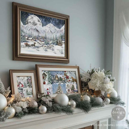 Decoupage Fiber Pack - Snowfall Splendor