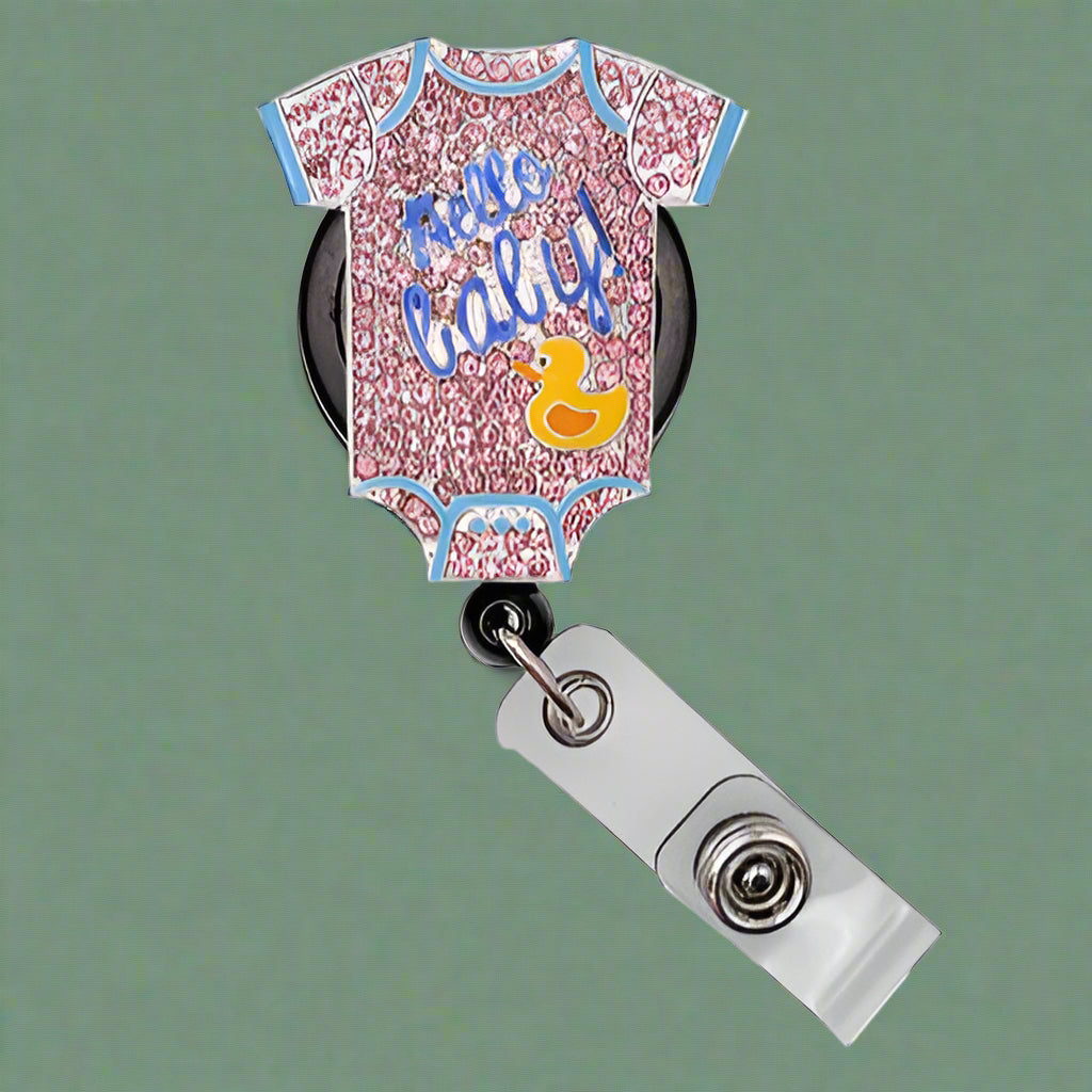 Sparkle & Shine Hello Baby Onesie Badge Reel