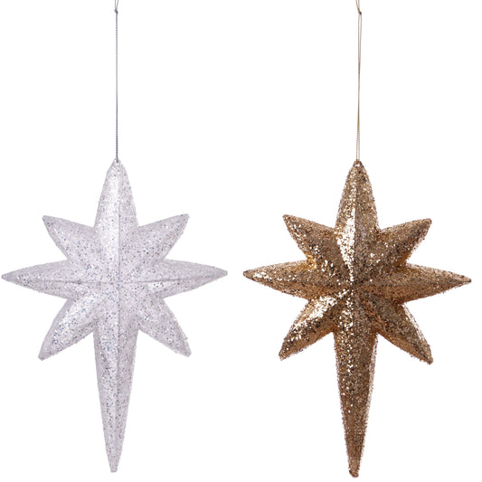 Star of Bethlehem Glitter Ornament
