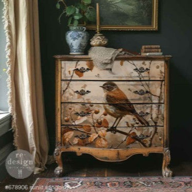 Decoupage Fiber Paper - Sunlit Songbird