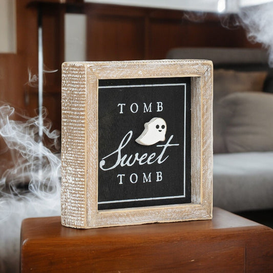 Double Sided Fall Sign - Tomb Sweet Tomb/Hey There Pumpkin