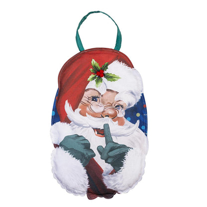 Traditional Santa Portrait Door Hanger