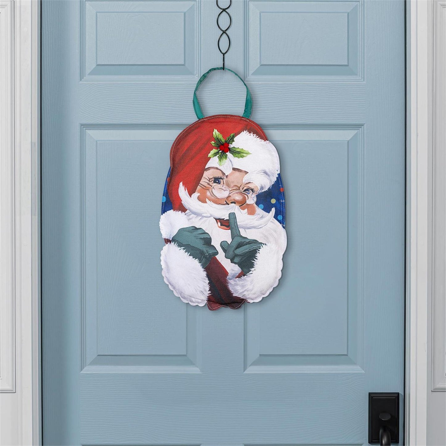 Traditional Santa Portrait Door Hanger