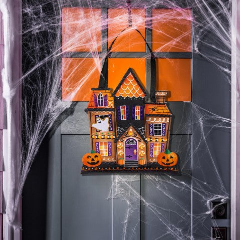Trick or Sweets Haunted House Door Decor