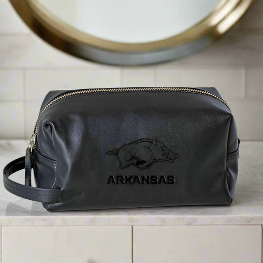 University of Arkansas Embossed Toiletry Bag