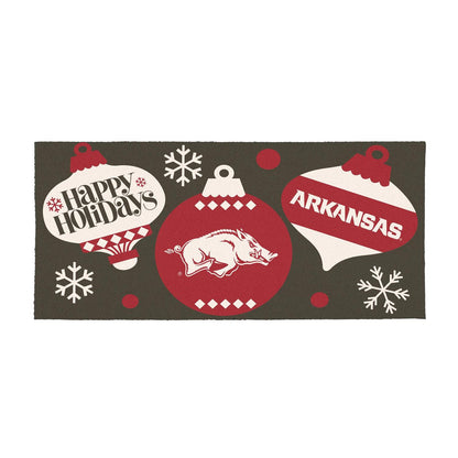 University of Arkansas Holiday Coir Switch Mat