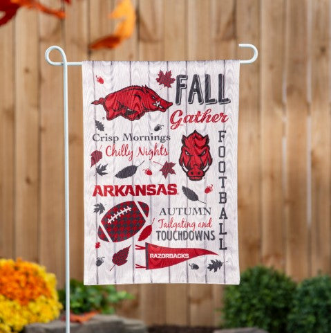 University of Arkansas Fall Season Garden Flag