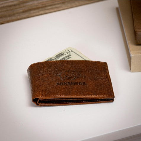 University of Arkansas Leather Passcase
