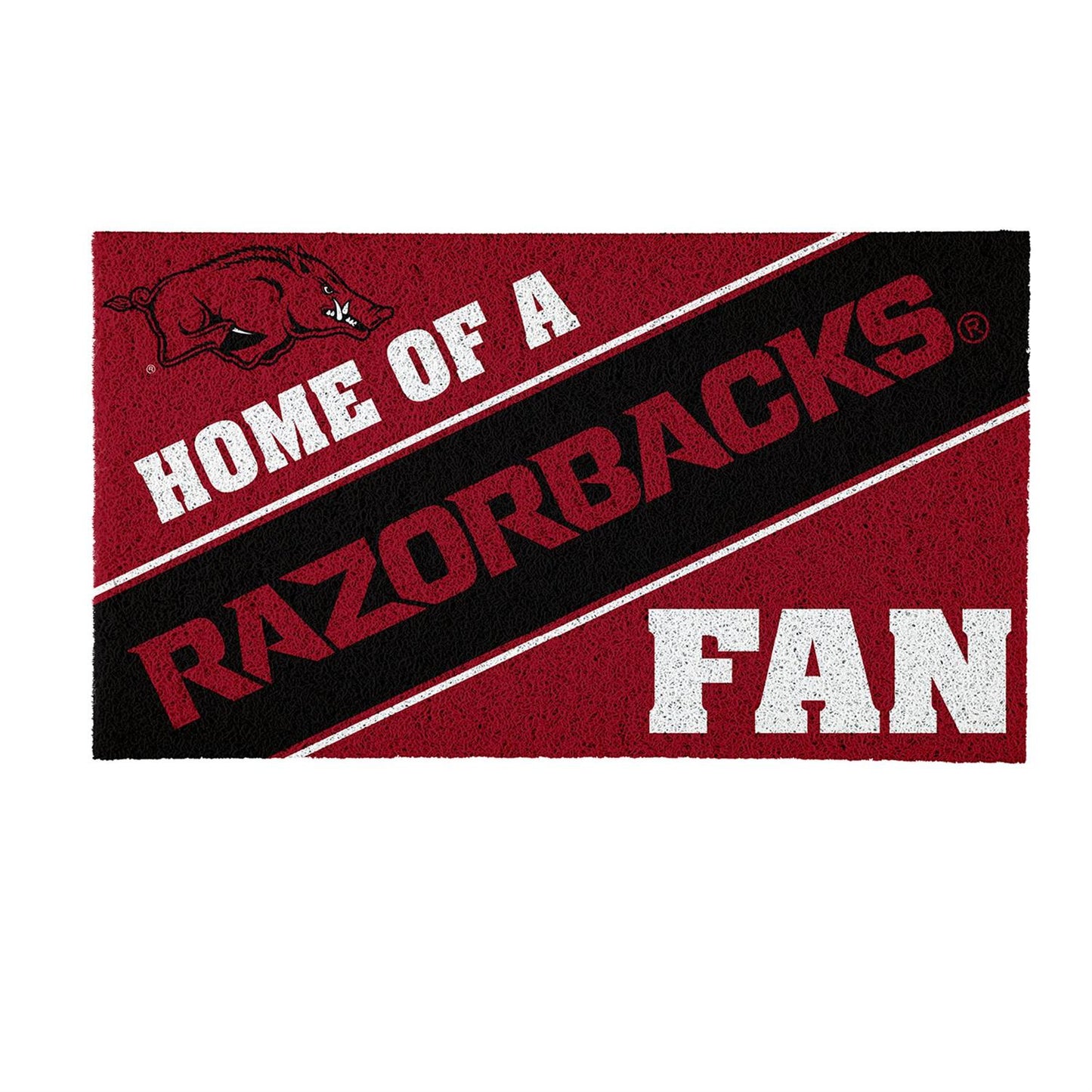 University of Arkansas Home of a Fan PVC Doormat