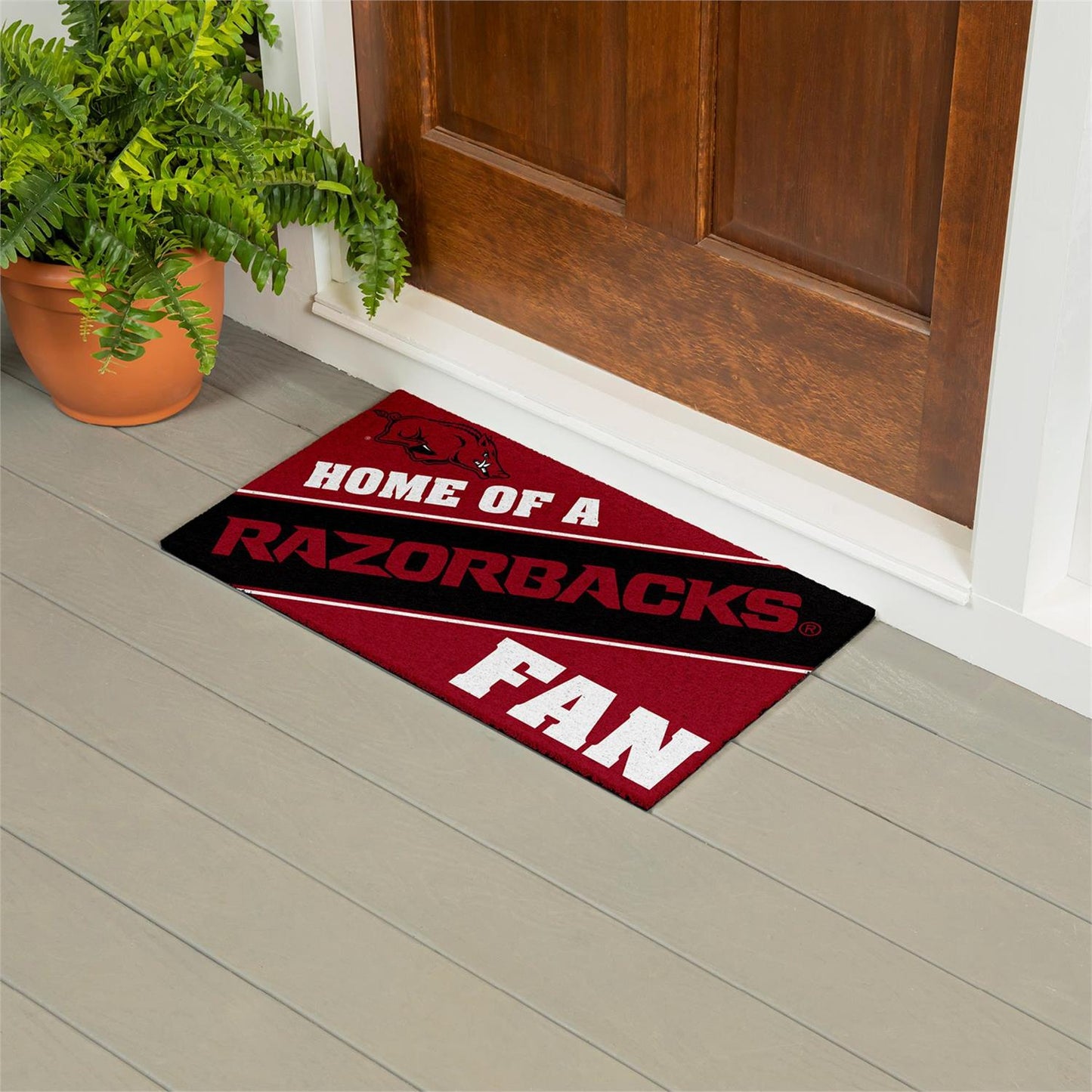 University of Arkansas Home of a Fan PVC Doormat