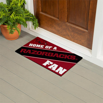 University of Arkansas Home of a Fan PVC Doormat