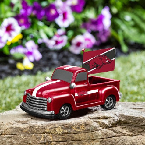 University of Arkansas Rally Truck Statue