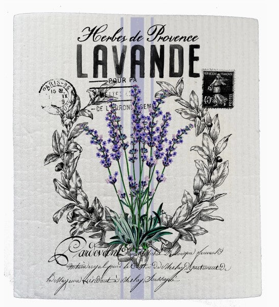 Swedish Dishcloth- Vintage French Lavender