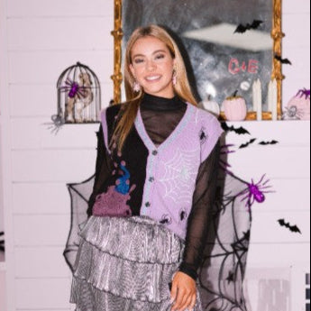 Witchy Elements Sweater Vest Cozy Embroidered Sequin Knit V-Neck L/XL Witchy Elements Sweater Vest Cozy Embroidered Sequin Knit V-Neck L/XL