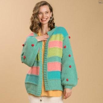 Color Block Cardigan