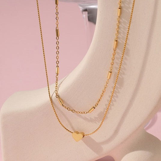 Multi Layer Heart Necklace