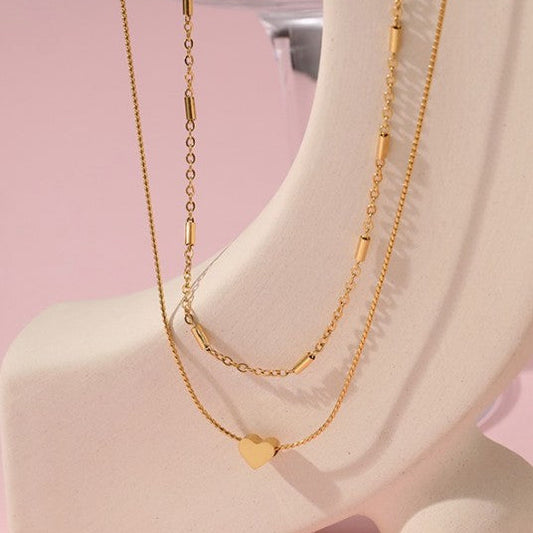 Multi Layer Heart Necklace