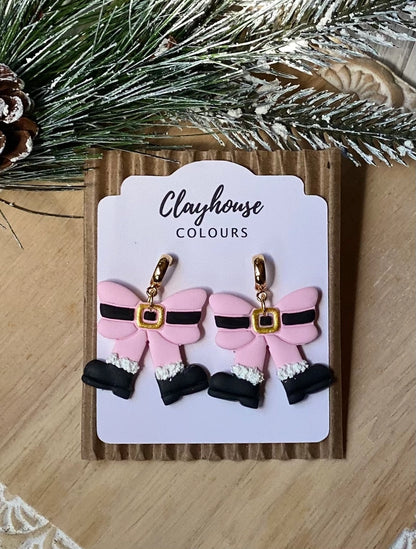 Christmas Handmade Clay Earrings